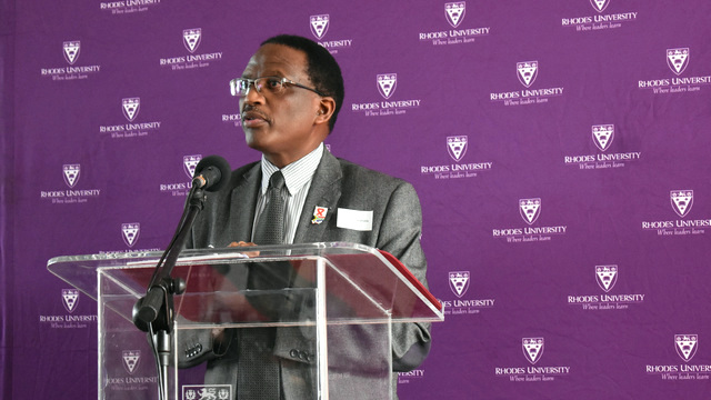 Rhodes bckapp_bck-άƽ̨ Vice-Chancellor, Dr Sizwe Mabizela